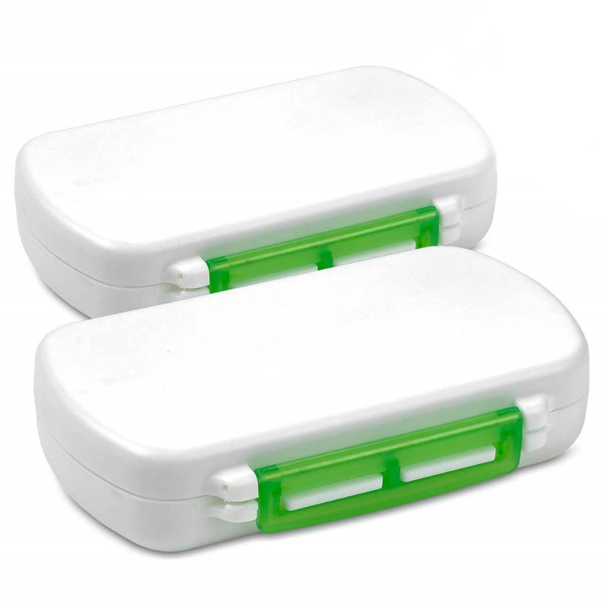 Pill Boxes- Pack of 2 Waterproof Medicine Pill Holder Cases, BPA-Free Daily Tablet Holder Storage Organizer Dispenser fo
