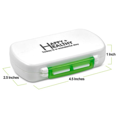 Pill Box - Water-Proof Medicine Pill Holder Case a BPA Free Daily Tablet Holder Storage Dispenser for All Your Medications, Supplements, Vitamins, and Meds, Ideal for Travel & Every Day Use by