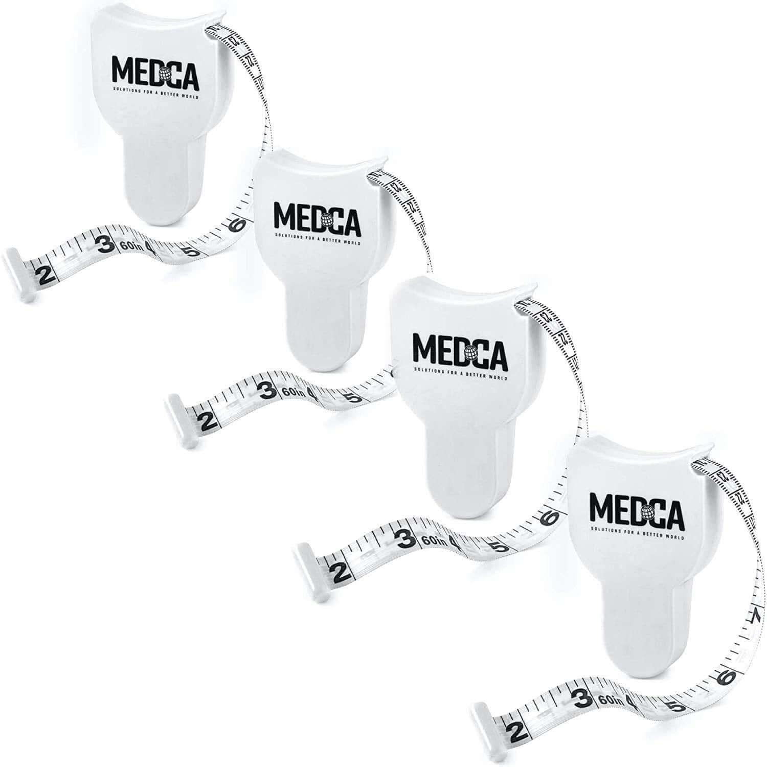 Body Tape Measure - (4 Pack) Measuring Tapes for Body and Fat Weight Monitors, (Inches & CM) Retractable Ruler for Accur