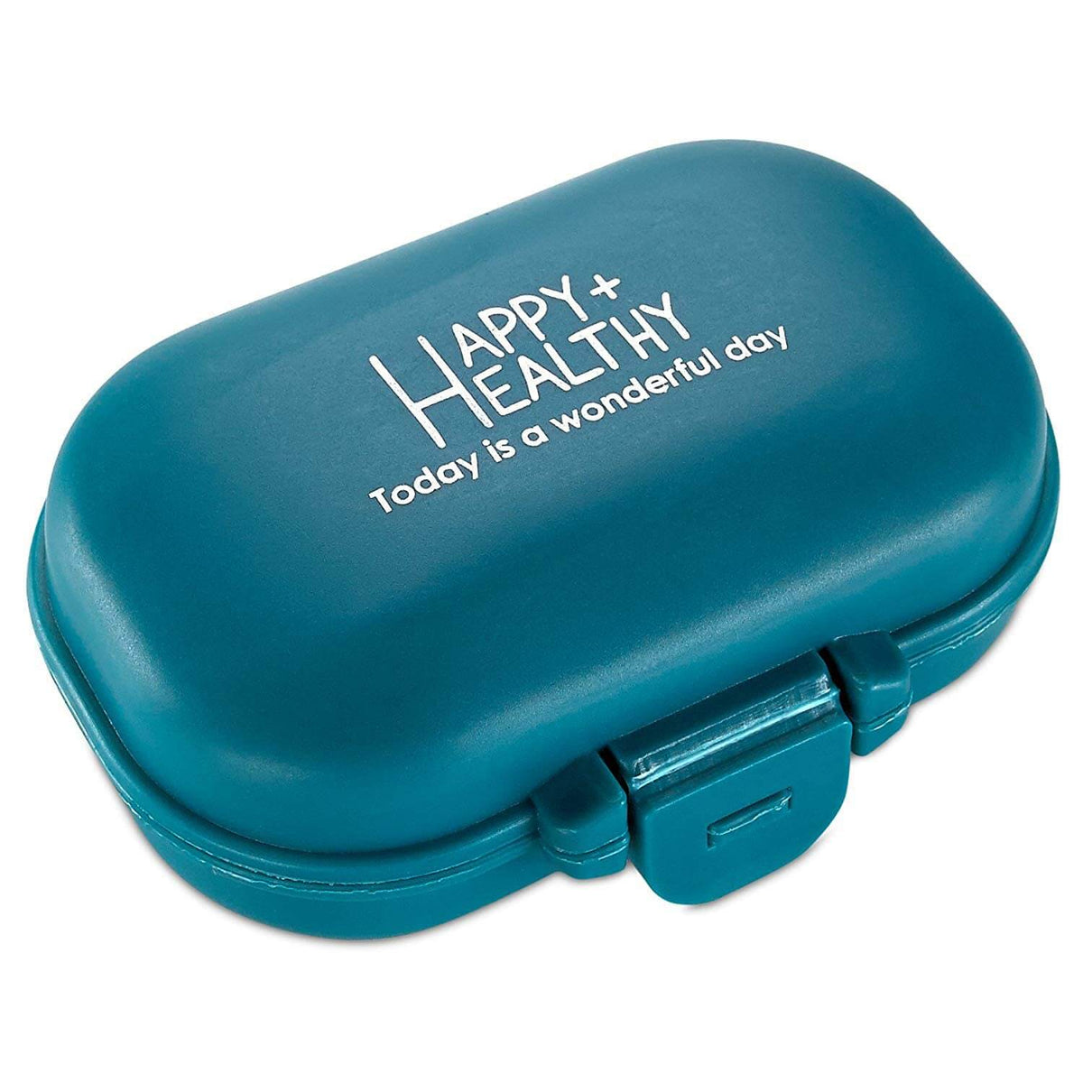Pill Organizer Box - 4 Compartment Travel Medication Carry Case - A Daily Pill Box Vitamin Organizer Box for Your Pocket