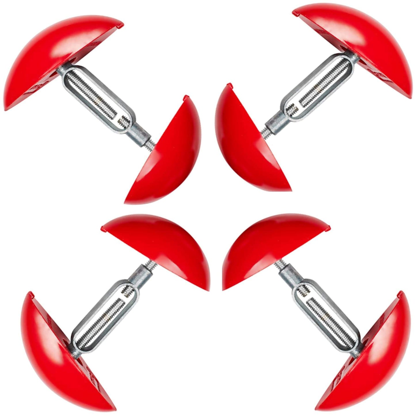 Shoe Stretcher Total of 4 Stretchers, 2 Pairs, Red
