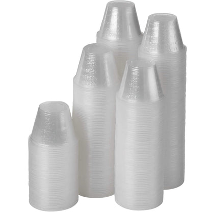 Clear Medicine Cups (1oz) - Pack of 100 - Plastic Disposable Graduated Medicine Cups with Measurements for Medication Ar
