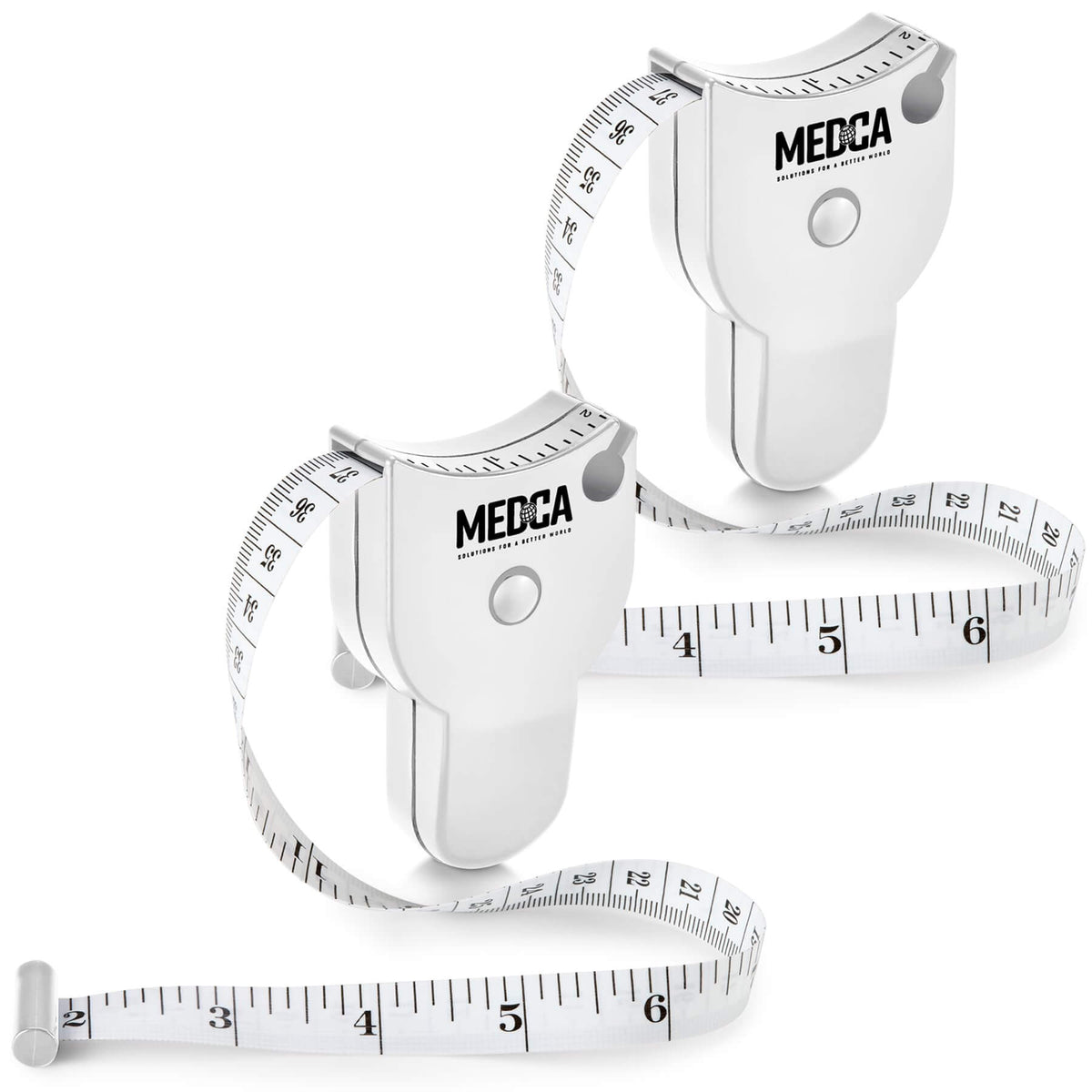 Body Tape Measure - (2 Pack) Measuring Tapes for Body and Fat Weight Monitors, (Inches & CM) Retractable Tape Measure Ru