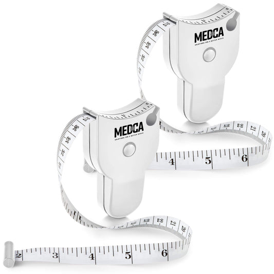 Body Tape Measure - (2 Pack) Measuring Tapes for Body and Fat Weight Monitors, (Inches & CM) Retractable Tape Measure Ru