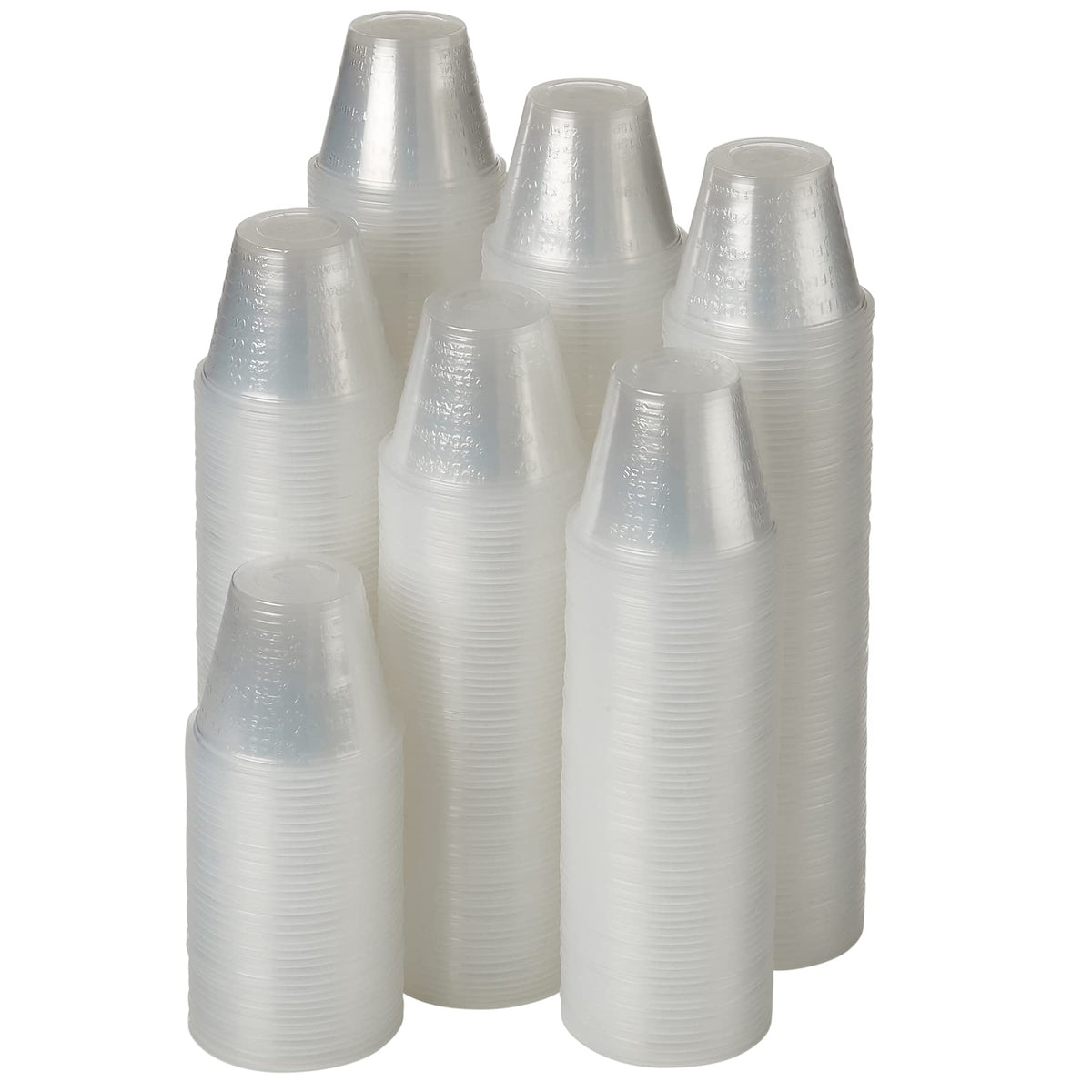 Clear Medicine Cups (1oz) - Pack of 500 - Plastic Disposable Graduated Medicine Cups with Measurements for Medication Ar