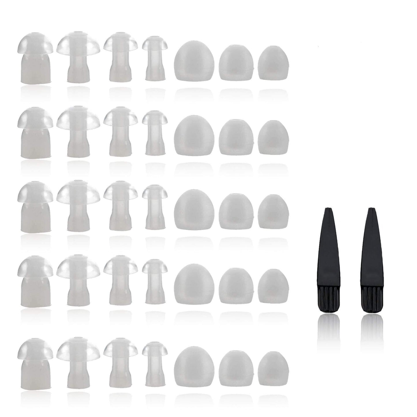 Hearing Aid Domes - Universal Domes for Hearing Aids - Sizes Small, Medium, Large & X-Large Earbud Replacements and BTE 
