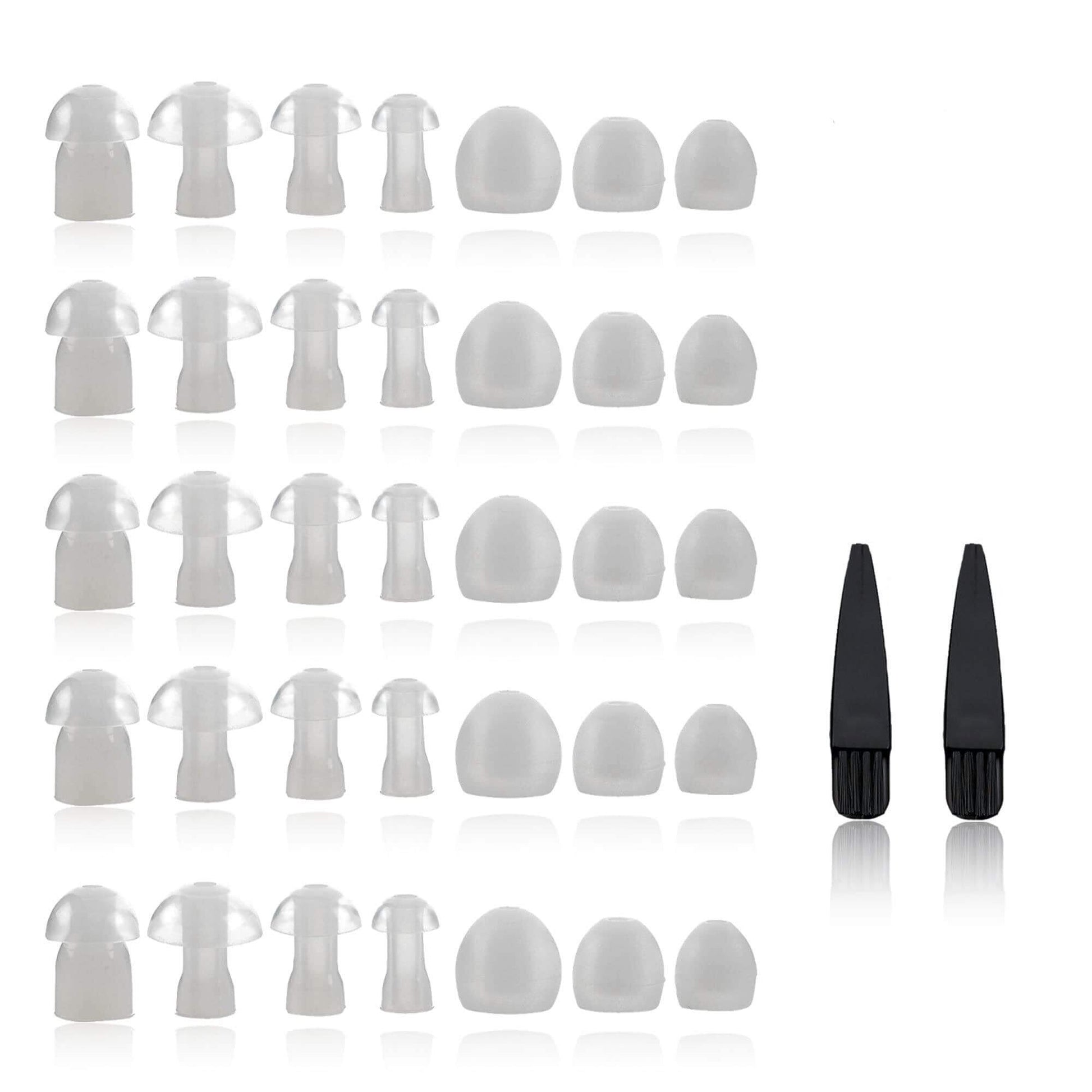 Hearing Aid Domes - Universal Domes for Hearing Aids - Sizes Small, Medium, Large & X-Large Earbud Replacements and BTE 