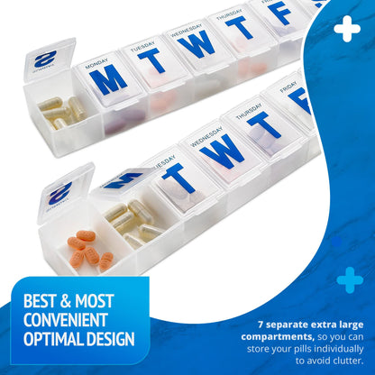 Weekly Pill Organizer, 7-Day Pill Planner Extra Large