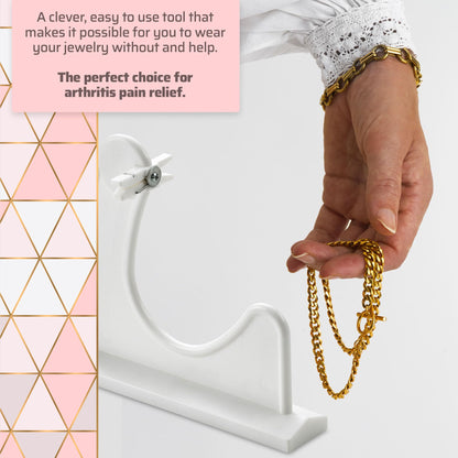 Bracelet Helper Tool to Put on Jewelry Yourself - Easy-to-Use Bracelet Clasp Helper for Costume, Fine Jewelry & Watches - Portable Jewelry Fastener Assistance Tool - Gift for Women
