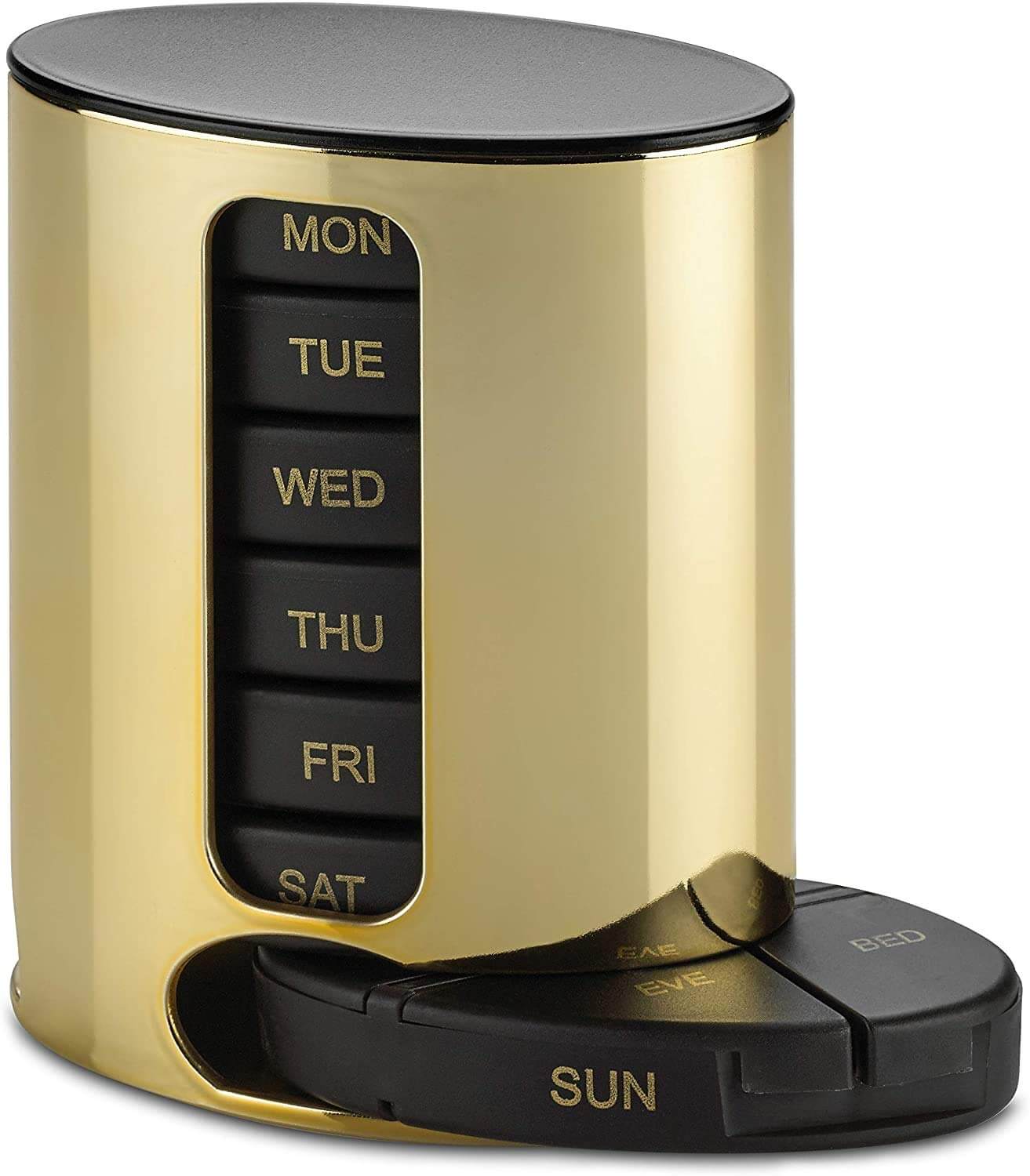 Daily Pill Organizer - (4 Times a Day) Stackable Medication Reminder - Premium Weekly AM/PM Pill Box with 7 Daily Stacka