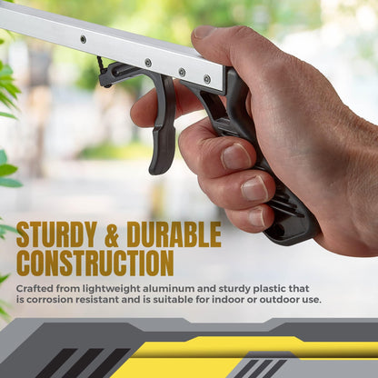 Reacher Grabber Pickup Tool - Wide Claw Arm Gripping Device with Magnetic Tip | Lightweight & Durable | Indoor and Outdoor Extender Reaching Mobility Aid | Trash Picker 26”