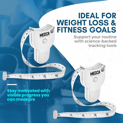 Body Tape Measure - (2 Pack) Measuring Tapes for Body and Fat Weight Monitors, (Inches & CM) Retractable Tape Measure Ruler for Accurate Body Fat Calculator Helps Calculate Fitness Body Measurements