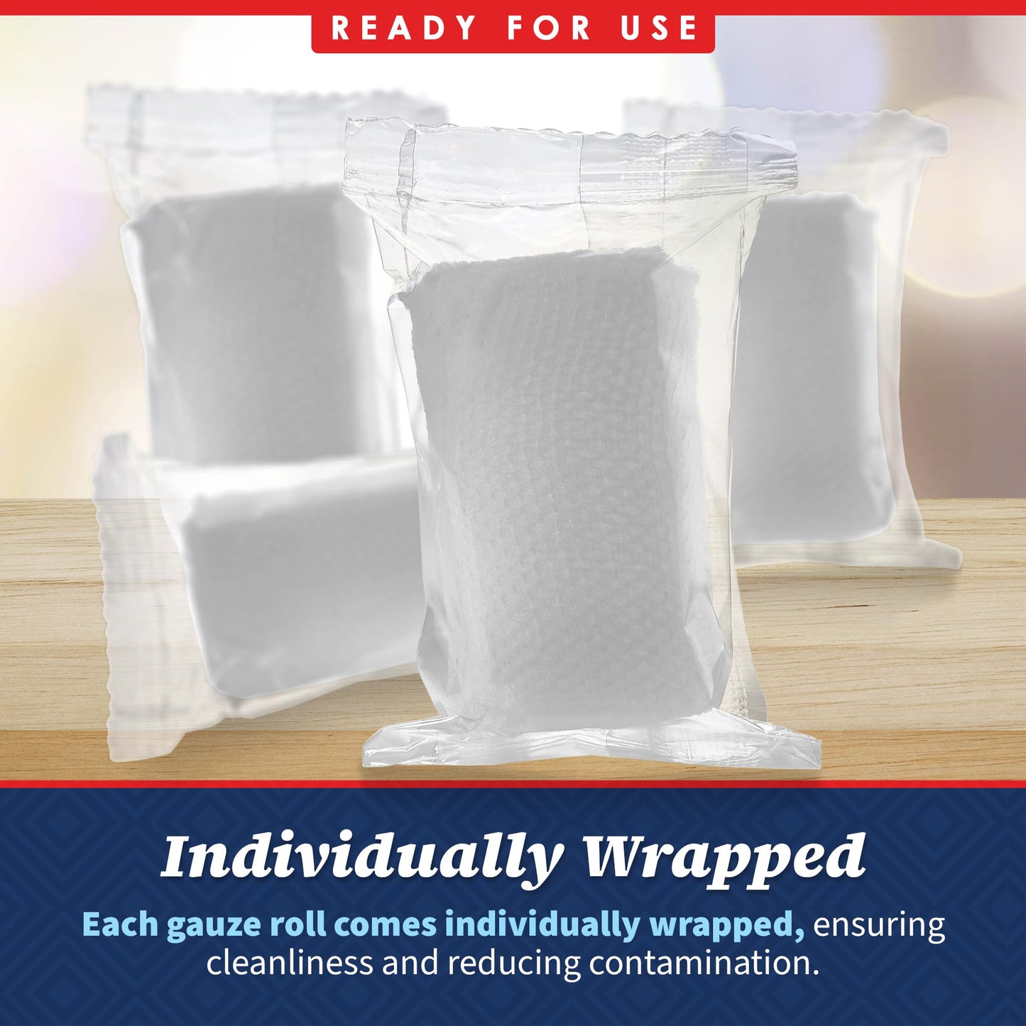 Gauze Bandage Rolls - (24 Pack) 2 in x 4.1 Yards Per Roll of Medical Grade Gauze Bandage and Stretch Bandage Wrapping for Dressing All Types of Wounds and First Aid Kit by, (2-Inch, 24 Pcs)