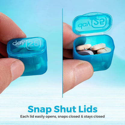 Monthly Pill Organizer - 31 Day Pill Organizer with Large Removable Medication Pods, Portable Pill Case Box and Holder for Daily Medicine and Vitamins, Great for Travel by