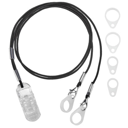 Hearing Aid Clip - Protective Holder with Anti Lost Lanyard Cord - Rope with Loops and Clip and Security Clip Ideal for 