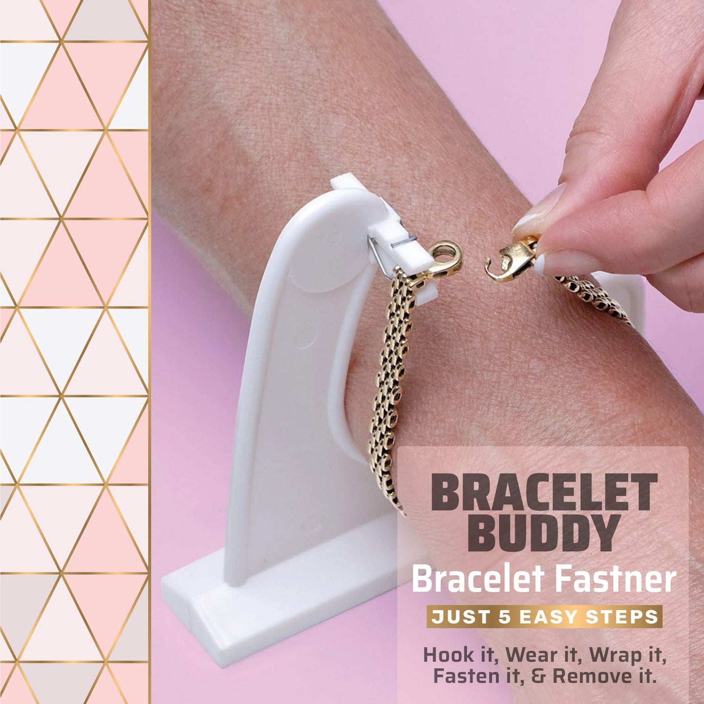 Bracelet Helper Tool to Put on Jewelry Yourself 2 Pack - Easy-to-Use Bracelet Clasp Helper for Costume, Fine Jewelry & Watches - Portable Jewelry Fastener Tool for Women