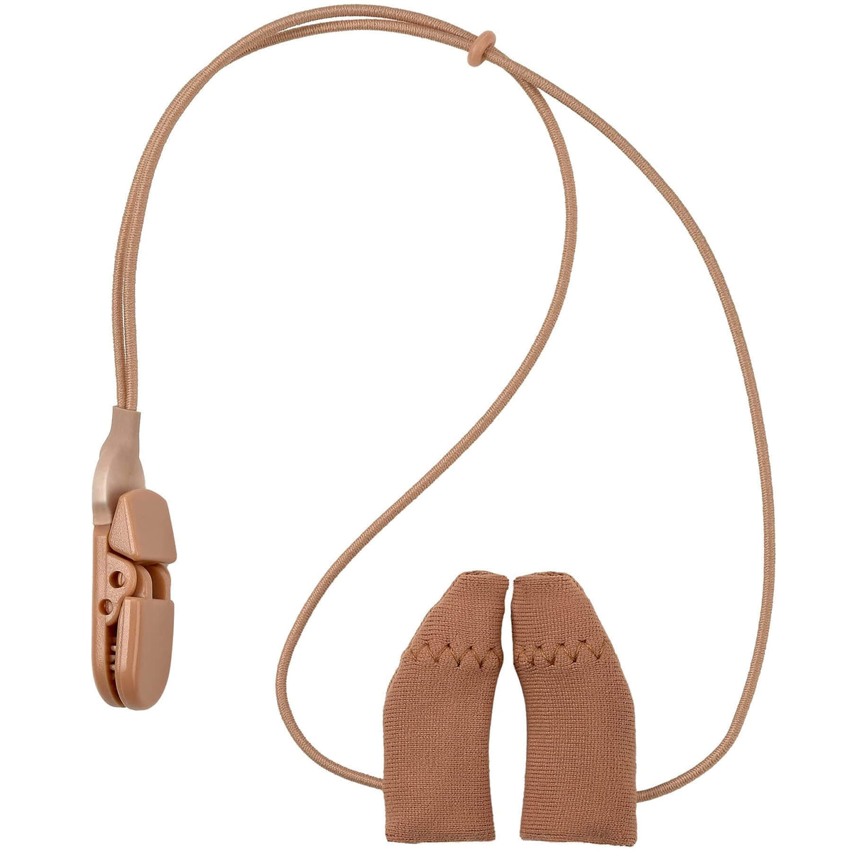 Hearing Aid Protectors and Clip - Corded Fabric Cover with Clasp Protects from Dirt Dust Sweat & Moisture Reduces Wind N