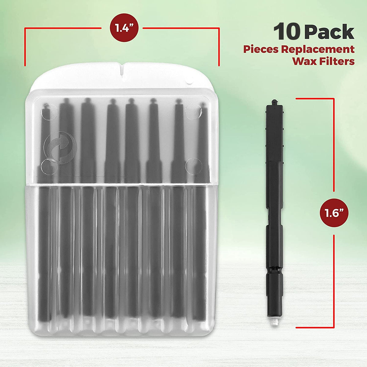 Hearing Aid Ear Wax Guard Filters - 10 Pack/80 Pieces Replacement Wax Filters Prevent Cerumen Dust and Grease Build Up Compatible w/ Phonak, Resound, Widex, Unitron and Jungle Care Hearing Aids