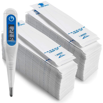 Thermometer Probe Covers - Pack of 200 | Universal and Disposable Probe Cover Box for Digital Thermometer for Accurate S