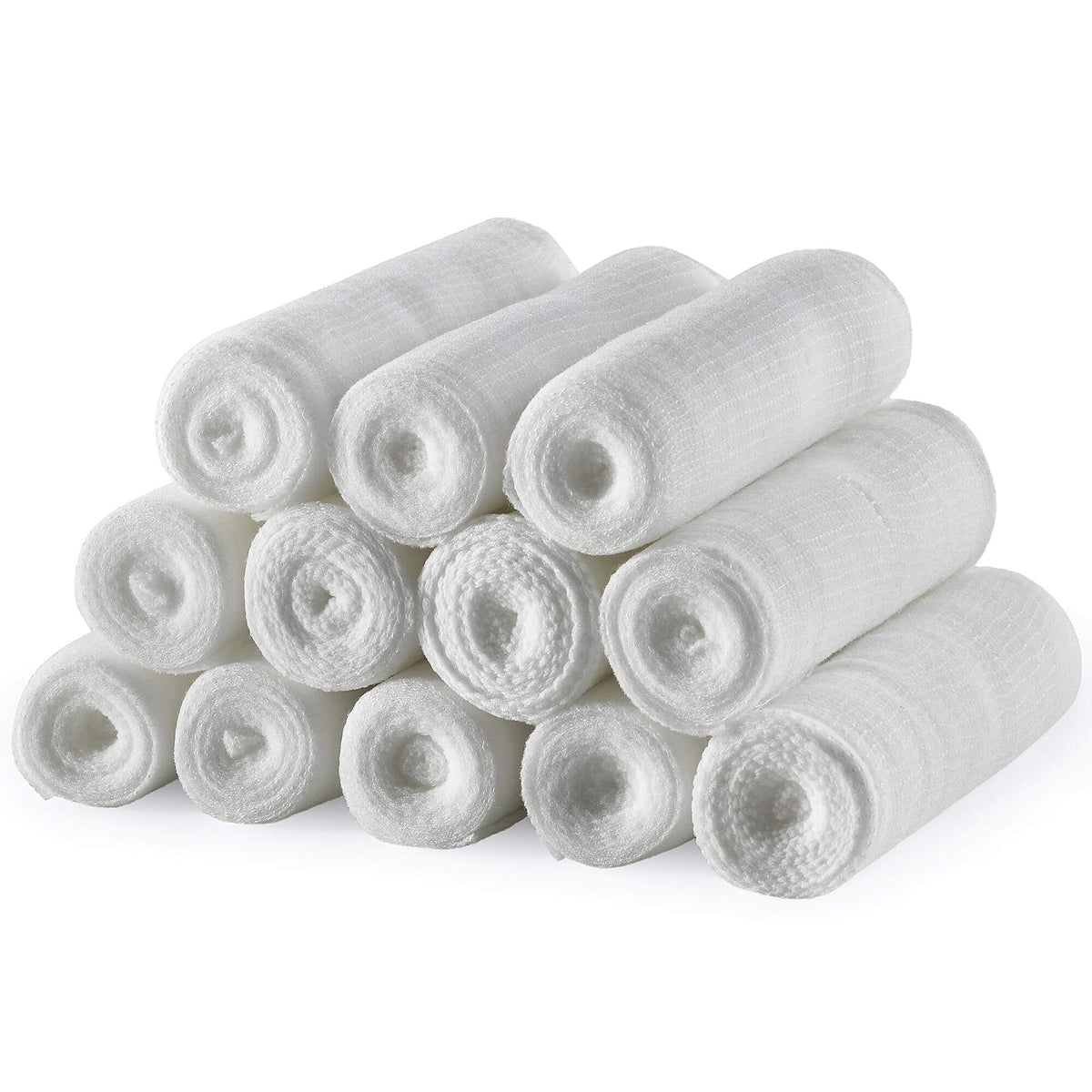 Gauze Bandage Rolls - (12 Pack) 3 in x 4.1 Yards Per Roll of Medical Grade Gauze Bandage and Stretch Bandage Wrapping fo