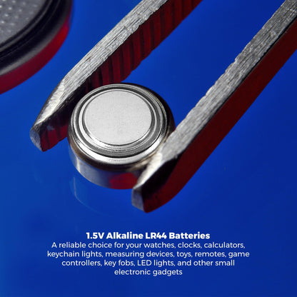1.5V Alkaline Batteries - LR44 AG13 357 303 Battery - Button Coin Cell for Hearing Aids and Amplifiers, Toys, Remotes, Calculators, Lasers | Long Lasting Power | Anti Corrosion | 30 PCS