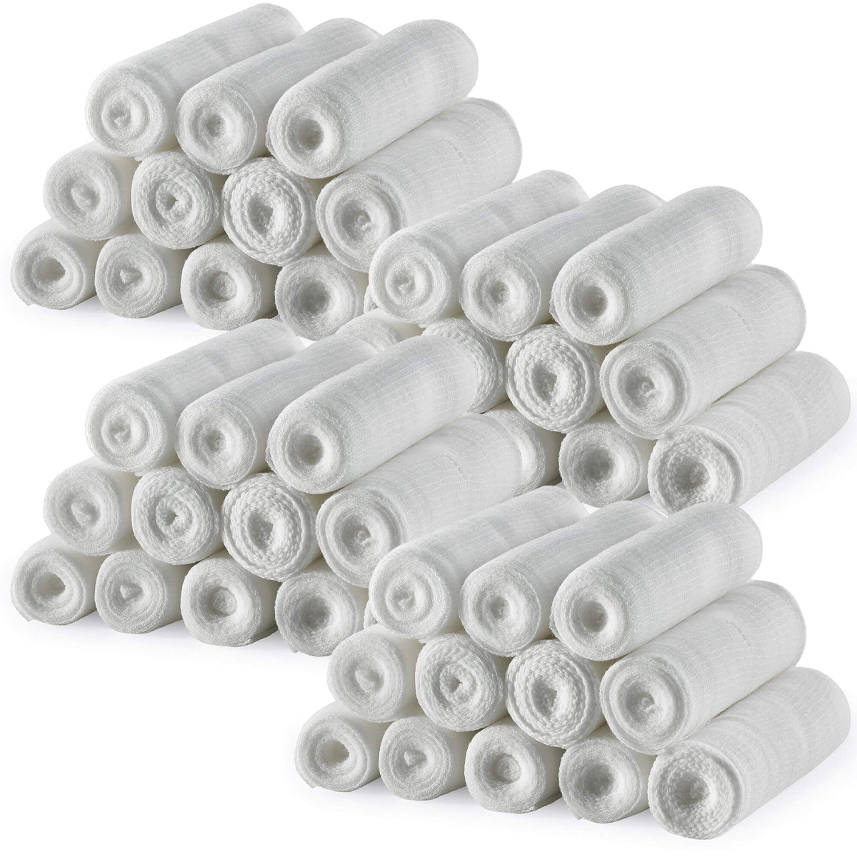 Gauze Bandage Rolls - (48 Pack) 4 in x 4.1 Yards Per Roll of Medical Grade Gauze Bandage and Stretch Bandage Wrapping fo