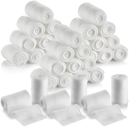 Gauze Bandage Rolls - (36 Pack) 2 in x 4.1 Yards Per Roll of Medical Grade Gauze Bandage and Stretch Wrapping for Dressi