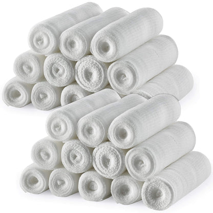 Gauze Bandage Rolls - (24 Pack) 4 in x 4.1 Yards Per Roll of Medical Grade Gauze Bandage and Stretch Bandage Wrapping fo