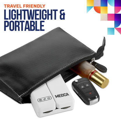 Magnetic Foldable Pill Box Case - 7 Day Weekly Medicine Organizer - Portable Compact Lightweight Pill Container with 7 Compartments, Dustproof, Air-Tight, BPA Free for Pills Vitamins and Supplements