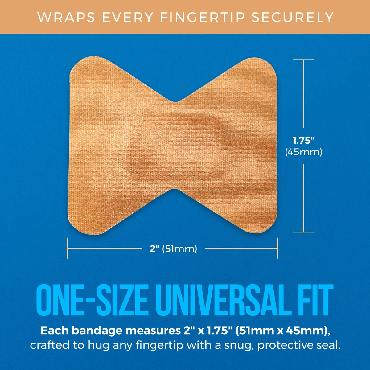 Flexible Fabric Bandages - Flex Fabric Adhesive Bandages Finger-Tip Care and to Protect Wounds from Infection - (100 Count Box)