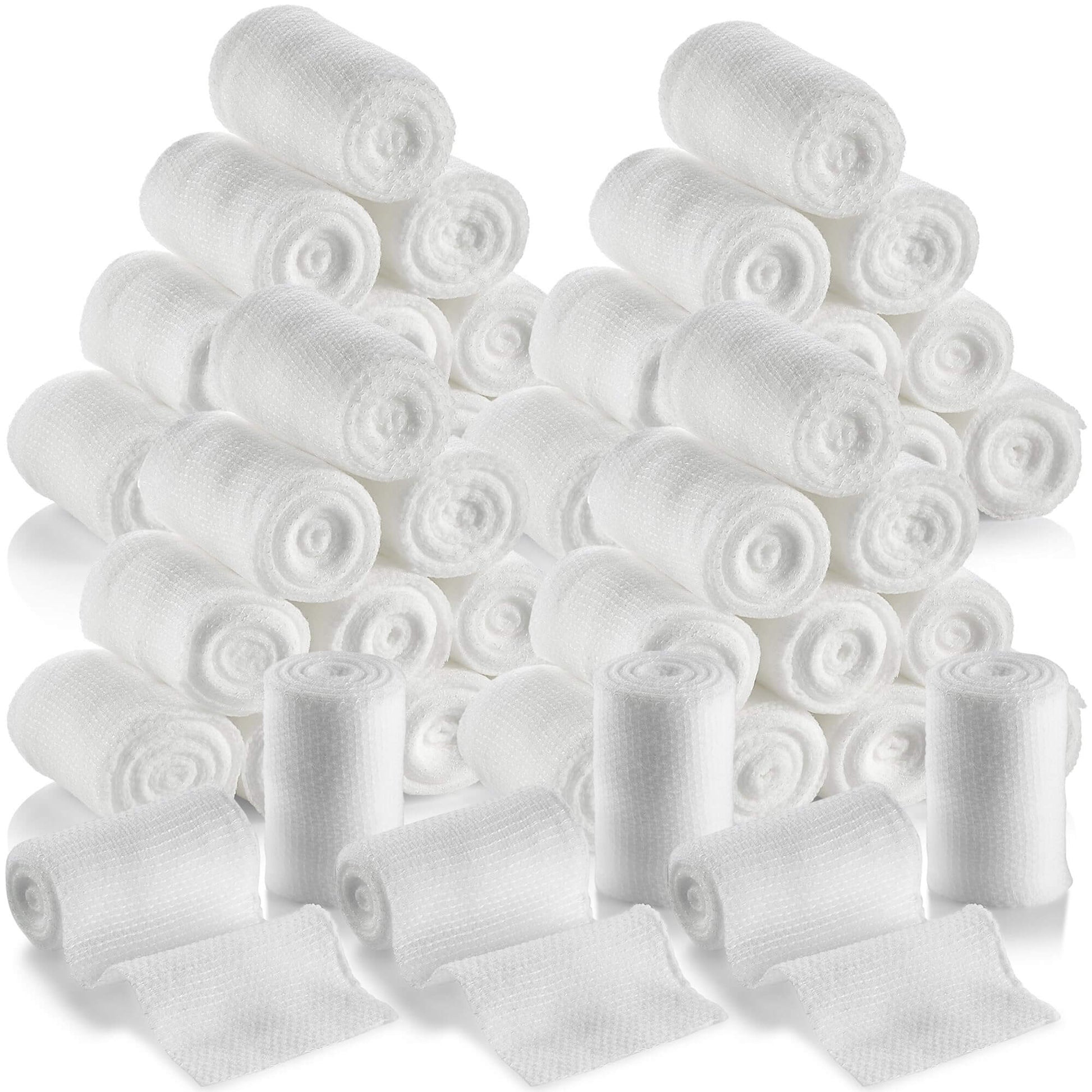 Gauze Bandage Rolls - (48 Pack) 2 in x 4.1 Yards Per Roll of Medical Grade Gauze Bandage and Stretch Wrapping for Dressi