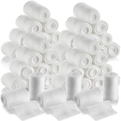 Gauze Bandage Rolls - (48 Pack) 2 in x 4.1 Yards Per Roll of Medical Grade Gauze Bandage and Stretch Wrapping for Dressi