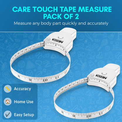 Body Tape Measure - (2 Pack) Measuring Tapes for Body and Fat Weight Monitors, (Inches & CM) Retractable Tape Measure Ruler for Accurate Body Fat Calculator Helps Calculate Fitness Body Measurements
