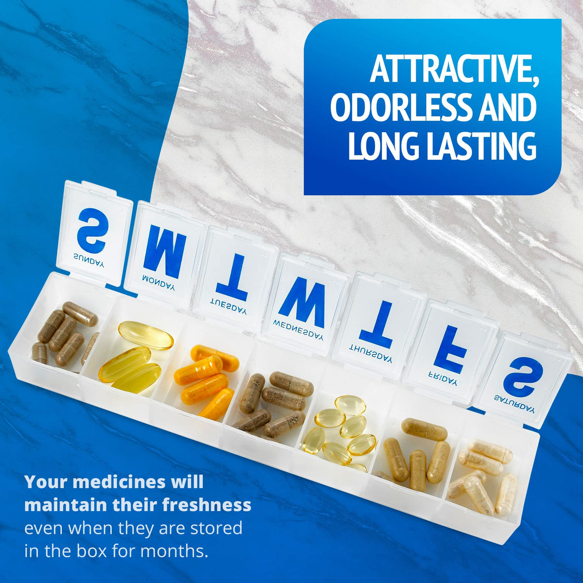 Weekly Pill Organizer, 7-Day Pill Planner Extra Large