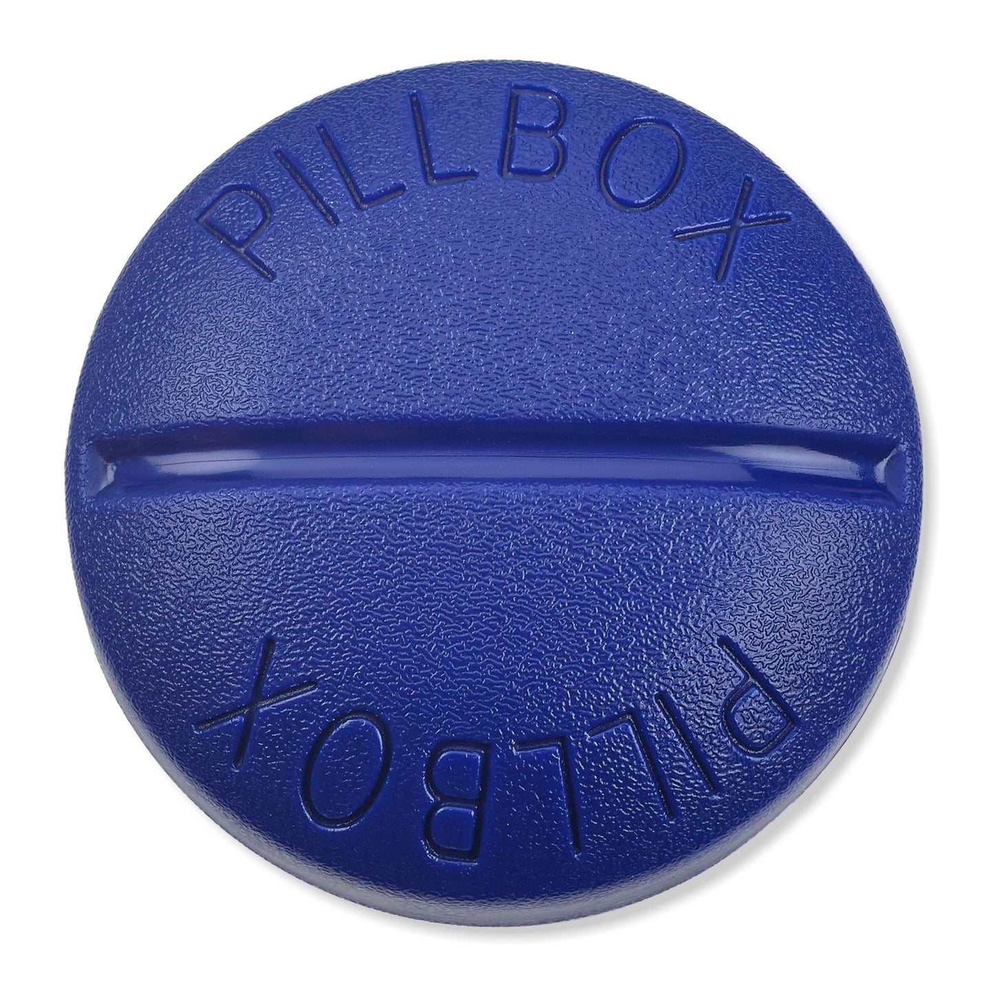 Pill Box Round for Travel - Mini Compact Portable 4 Compartment Pills Case Organizer, Vitamin and Medication Dispenser Holder for Up To 4 Times A Day, BPA Free Pill Reminder by