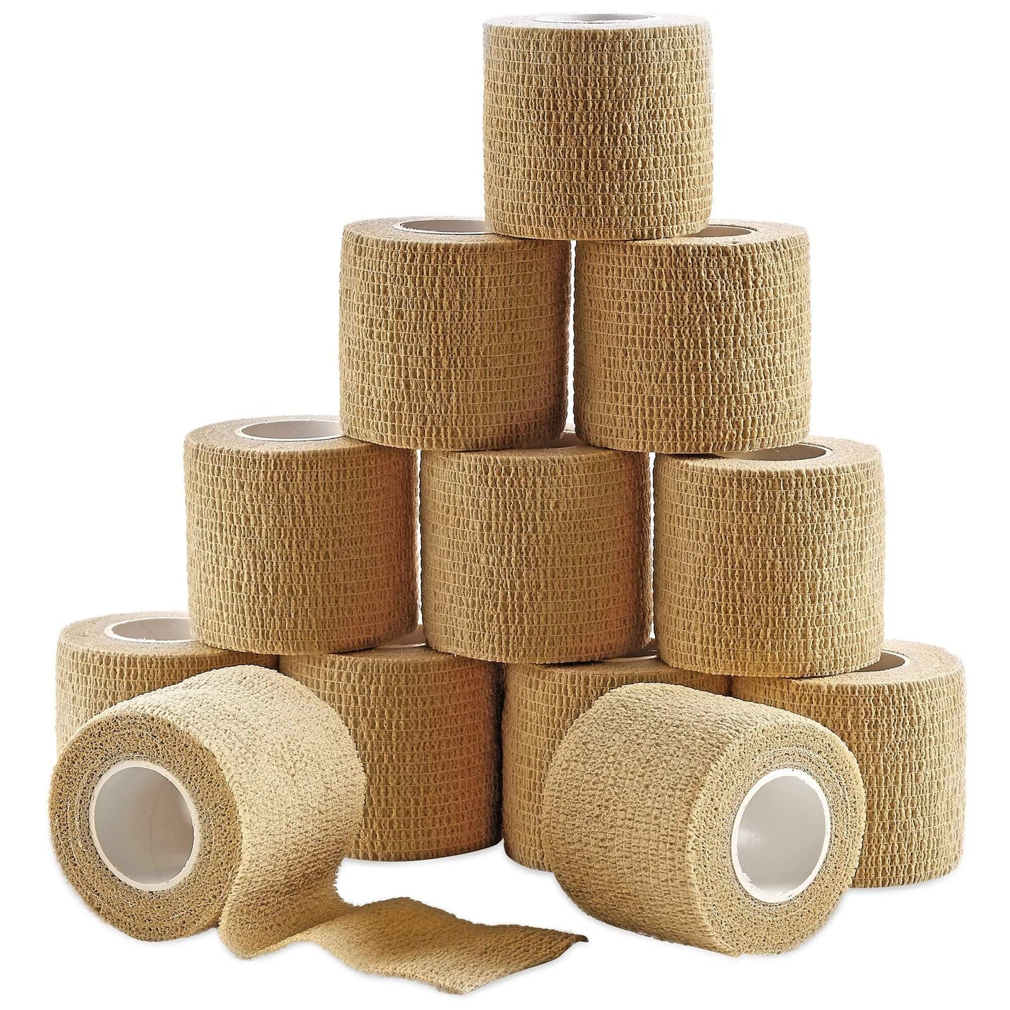 Gauze Bandage Rolls - (12 Pack) 2 in x 4.1 Yards Per Roll of Medical Grade Gauze Bandage and Stretch Bandage Wrapping fo