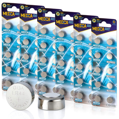 1.5V Alkaline Batteries - LR44 L1154 AG13 357 303 SR44 Battery - Button Coin Cell for Hearing Aids and Amplifiers, Toys,