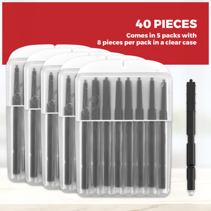 Hearing Aid Ear Wax Guard Filters - 5 Pack/40 Pieces Replacement Wax Filters Prevent Cerumen Dust and Grease Build Up Compatible w/ Phonak, Resound, Widex, Unitron and Jungle Care Hearing Aids