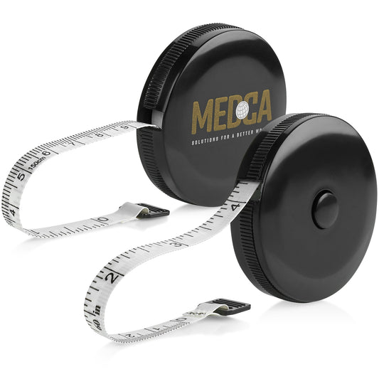 Tape Measure for Body Measuring Tape, (Pack of 2) Dual Sided Inch and CM, Portable, Retractable Soft Ruler Tool for Meas