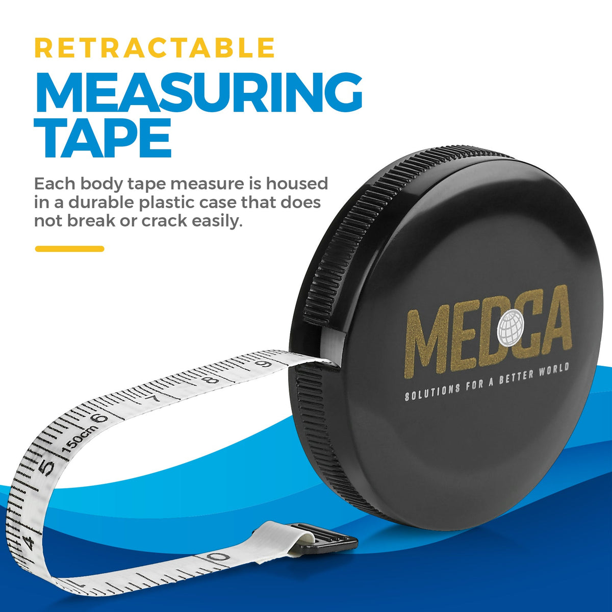 Tape Measure for Body Measuring Tape, (Pack of 2) Dual Sided Inch and CM, Portable, Retractable Soft Ruler Tool for Measurements Body Fat, Fitness Sewing Tailor Fabric and Accurate Body Fat Calculator